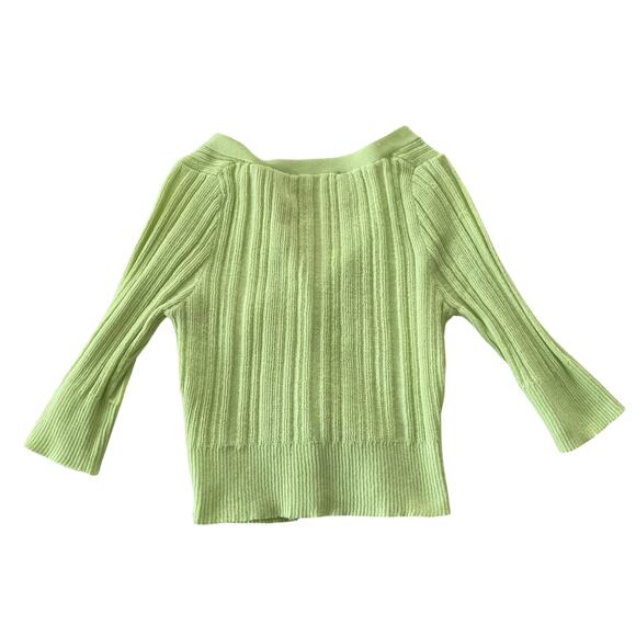 Talulah Button Down Green Cardigan Women's M Casual Fairy Layering Coastal - Picture 2 of 8